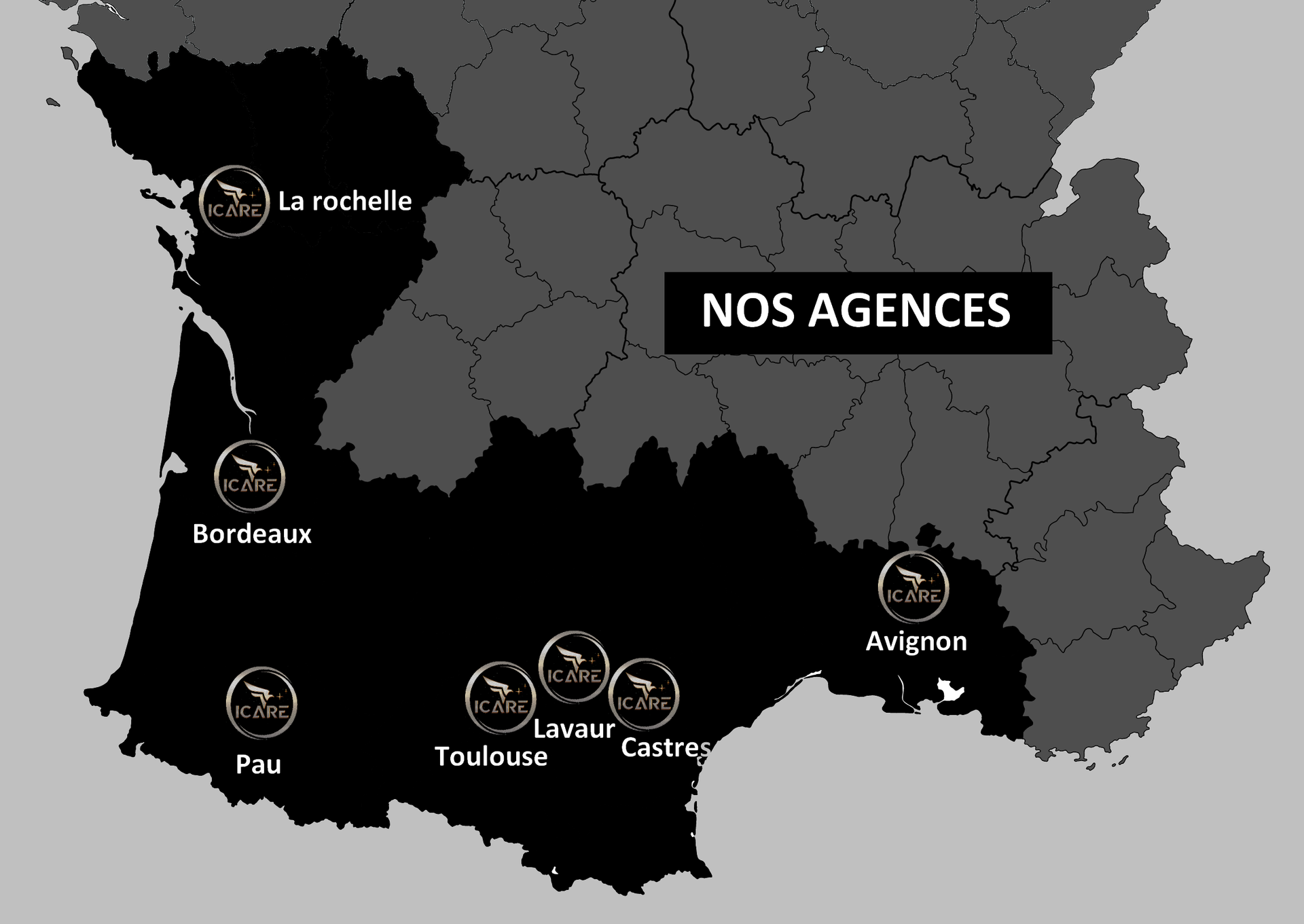Nos agences en Occitanie et Nouvelle-Aquitaine